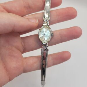 Vintage Ladies Elgin Watch 10k RGP Bezel GF Band Top Mechanical - For Parts